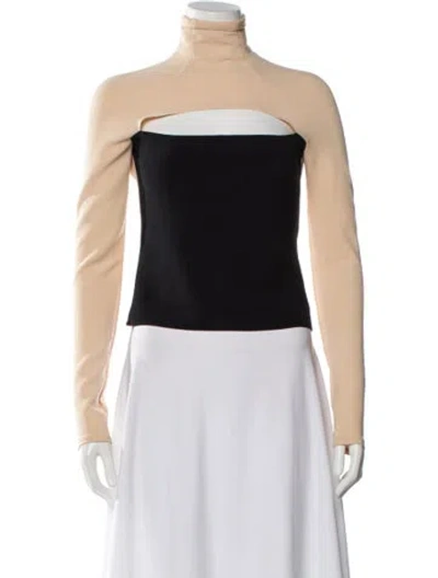 Pre-owned A.w.a.k.e. Mock Neck Long Sleeve Top