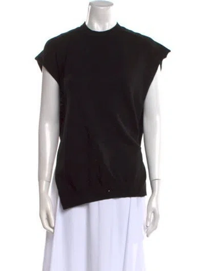 Pre-owned A.w.a.k.e. Mock Neck Sweater In Black