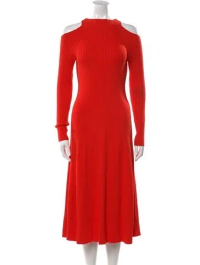 Pre-owned A.w.a.k.e. Mock Neck Sweater In Orange