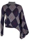 A.w.a.k.e. A.w.a.k.e Mode Argyle Wool Jumper In Multi