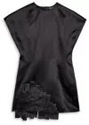 A.w.a.k.e. A.w.a.k.e Mode Fringed Satin Top In Black