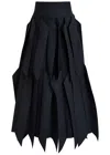 A.w.a.k.e. A. W.a. K.e. Mode Skirt With Panel Applique Navy In Blue