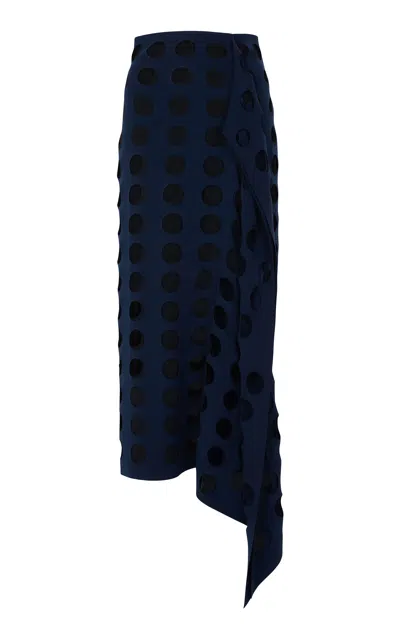 A.w.a.k.e. Mode Layered Jersey Maxi Skirt In Brown