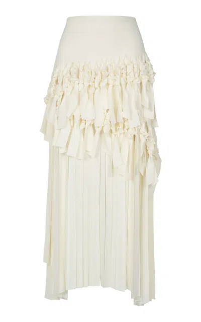 A.w.a.k.e. Mode Macrame Twill Maxi Skirt In Neutral