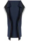 A.w.a.k.e. A.w.a.k.e Mode Panelled Stretch-wool Midi Skirt In Multi