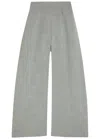 A.w.a.k.e. A.w.a.k.e Mode Trousers-effect Woven Maxi Skirt In Gray