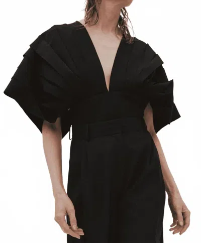 A.w.a.k.e. Multi Panel Top In Black