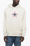 AWAKE NEW YORK FLEECED COTTON HOODIE WITH PRINTED LOGO