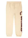 Awake Ny Apple-print Drawstring Track Pants In Neutral