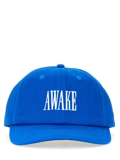 Awake Ny Baseball Hat With Logo In Blue