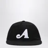 Awake Ny Mens Classic A Logo-embroidered Cotton Baseball Cap Black In Black