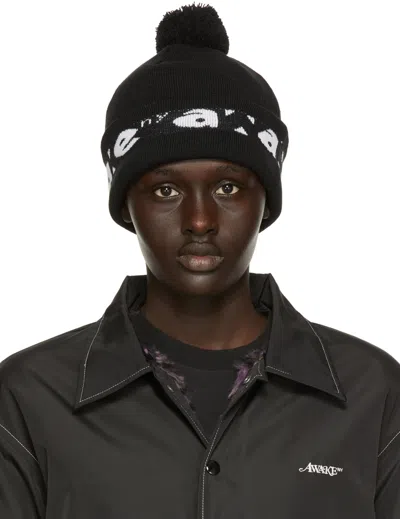 Awake Ny Black Block Out Logo Beanie