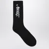 Awake Ny Black Cotton Socks With Logo