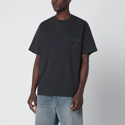 Awake Ny Black Crewneck T-shirt With Logo