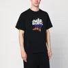 Awake Ny Black T-shirt With Stomper Logo Print