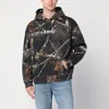 Awake Ny Mens Shadow Classic Logo Printed Cotton-jersey Hoody