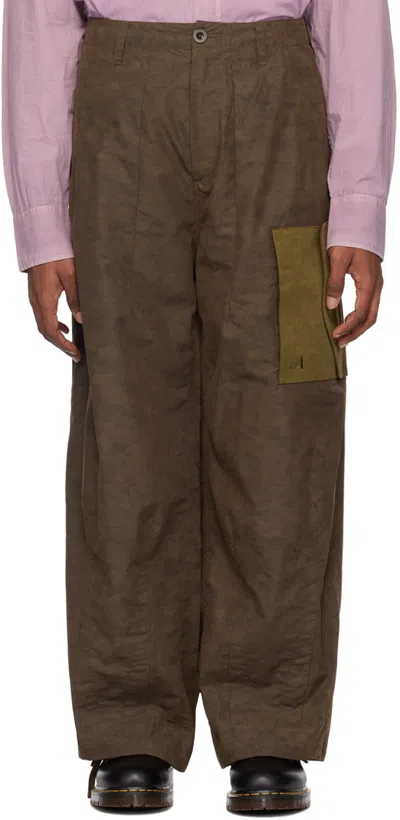 Awake Ny Brown Ten C Edition Cargo Trousers In 659