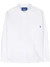 Awake Ny Button-down Collar Cotton Shirt In White