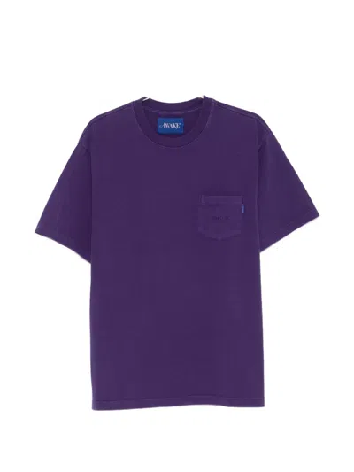 Awake Ny Chest-pocket T-shirt In Purple