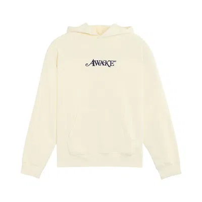 Pre-owned Awake Ny Classic Logo Hoodie 'cream' | Men's Size M