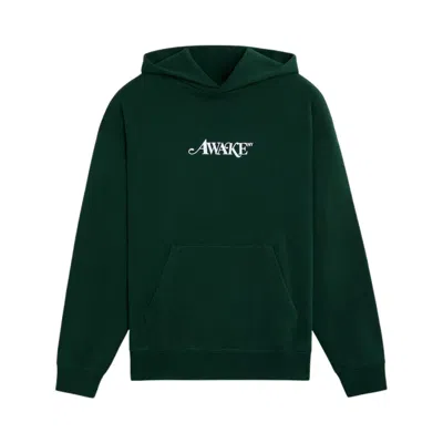Pre-owned Awake Ny Classic Logo Hoodie 'green' | Men's Size L
