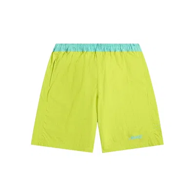 Awake Ny Colour-block Swim Shorts In Green