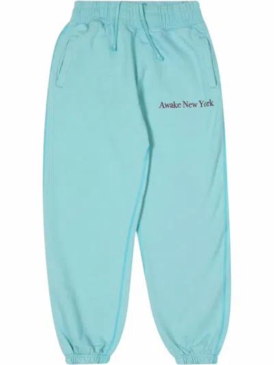 Awake Ny Classic Logo Track Pants In Blue