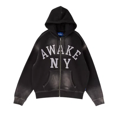 Pre-owned Awake Ny Collegiate Arch Zip Hoodie 'black' | Men's Size M