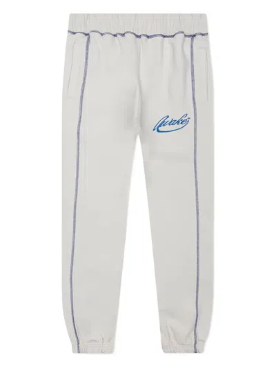 Awake Ny Contrast-stitch Track Pants In White