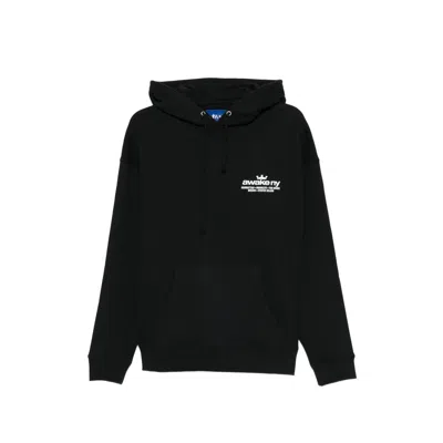 Awake Ny Cotton Logo Hoodie In Black