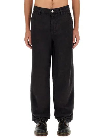 Awake Ny Cotton Relaxed Fit Jeans In Black