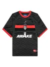 Awake Ny Crest-patterned Jersey T-shirt In Black