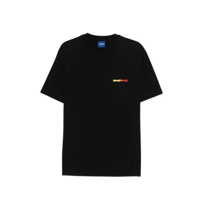 Awake Ny Crew-neck Cotton T-shirt In Black