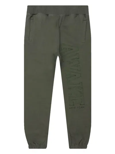 Awake Ny Embroidered-logo Sweatpants In Green