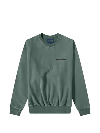 Awake Ny Embroidered Sweater In Green