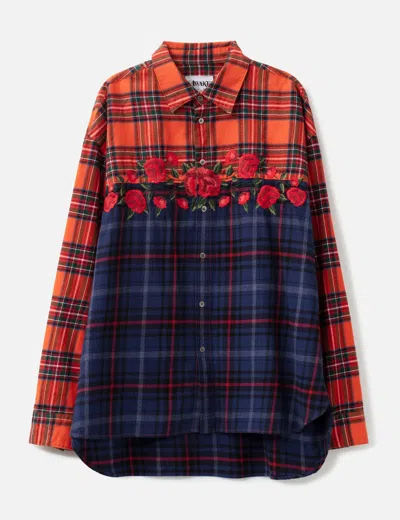 Awake Ny Embroidery Floral Shirt In Multi