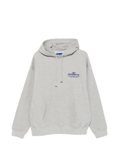 Awake Ny Good Everywhere Logo Hoodie In Gray