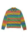 Awake Ny Gradient-effect Polo Shirt In Multi