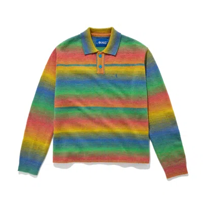 AWAKE NY GRADIENT KNIT POLO