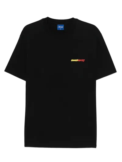 Awake Ny Gradient Sport Tee In Black