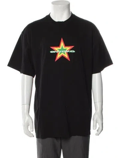 Pre-owned Awake Ny Graphic Print Crew Neck T-shirt In Black