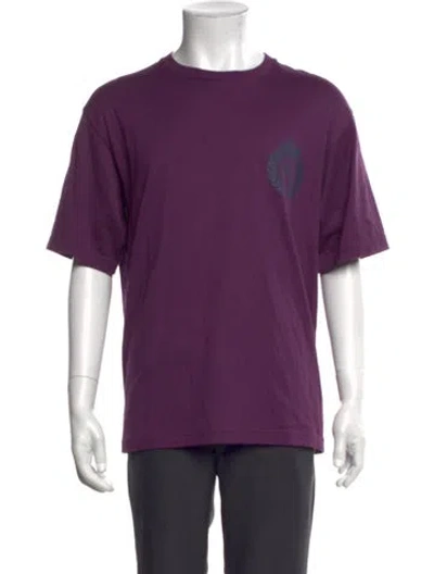 Pre-owned Awake Ny Graphic Print Crew Neck T-shirt In Purple