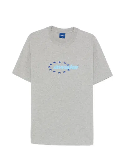 Awake Ny Graphic-print T-shirt In Gray
