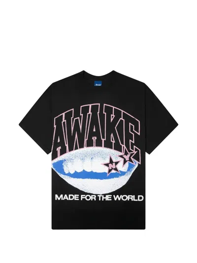 Awake Ny Graphic-print T-shirt In Black