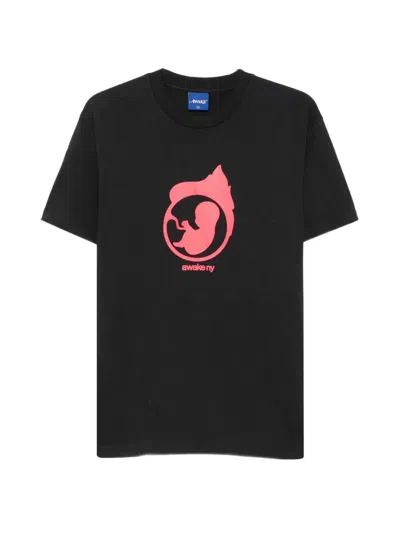 Awake Ny Graphic-print T-shirt In Black