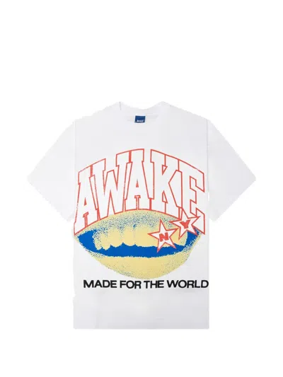Awake Ny Graphic-print T-shirt In White