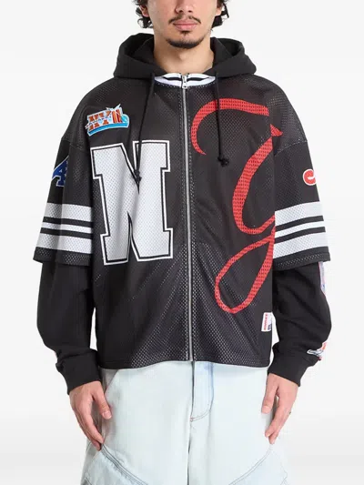 Awake Ny Headcrack Champs Zip Hooded Jacket In Black