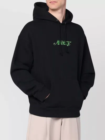 Awake Ny Hooded Cotton Sweatshirt Logo In Black