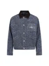 Awake Ny Mens Work Corduroy Cotton Jacket Navy In Blue