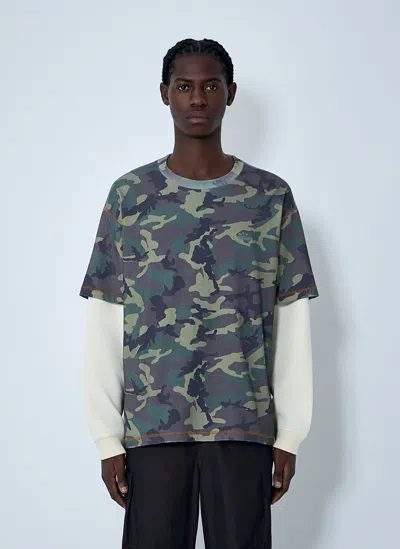 Awake Ny Layered Long Sleeve T-shirt In Blue